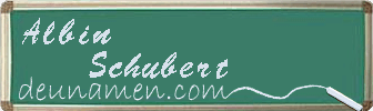 Albin Schubert Visitenkarte